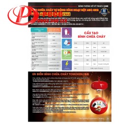 Bình Cầu Chữa Cháy Tự Động Tomoken Bột ABC 8kg TMK-VJ-ABC/ AUTO 8kg