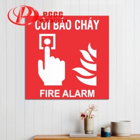 Bảng vị trí còi báo cháy (Fire Alarm) bằng mica 