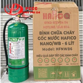 Bình chữa cháy gốc nước NANO/WB 6L HAFICO | LH 0903340114